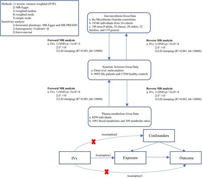 The effect of gut microbiome and plasma metabolome on systemic sclerosis: a bidirectional two-sample Mendelian randomization study